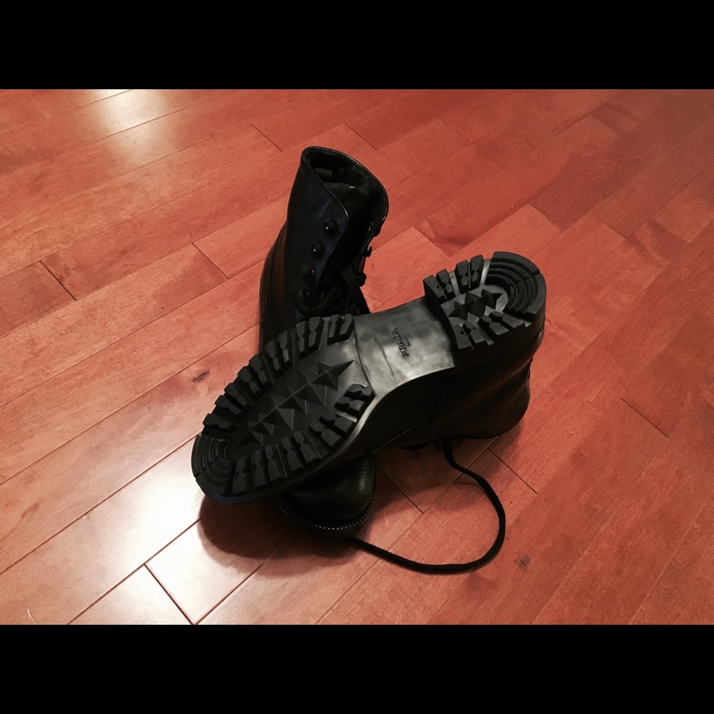 Men’s black prada boots